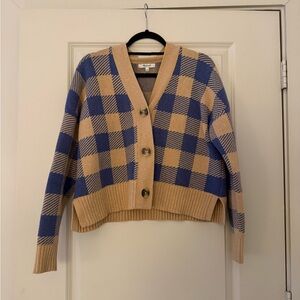 Madewell Plaid Cardigan